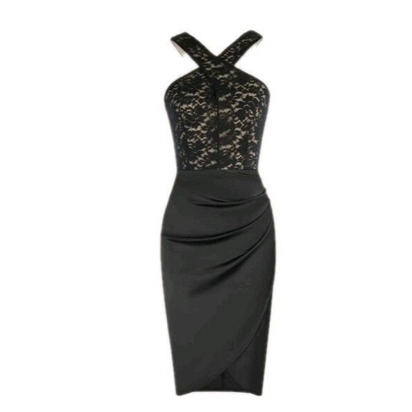 Women's Grace Karin Runched Lace New With Tags Dress Size 8 - Picture 1 of 16